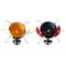 Glitzhome® 10" Bee & Ladybug Metal Statue Planter Set